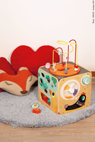 Janod Wielofunkcyjna kostka edukacyjna z pętlą duża