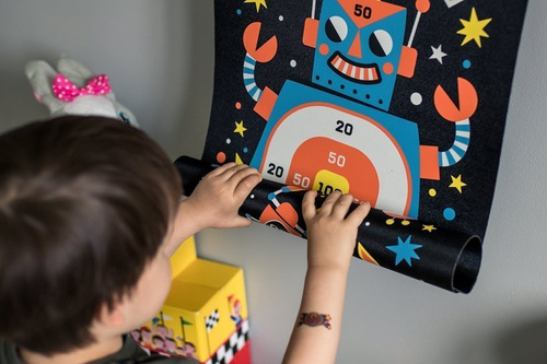 Janod Magnetyczna gra w rzutki Roboty