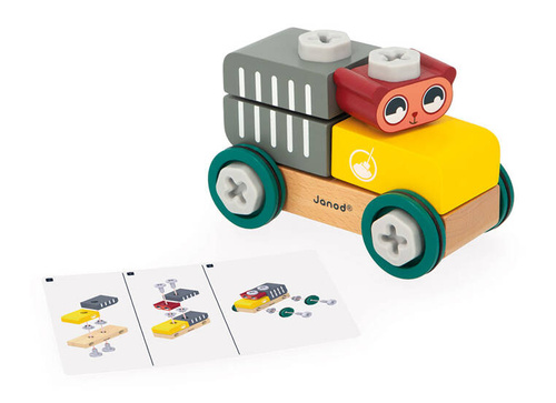 Janod Samochód do składania Miś Brico ‘Kids 2+
