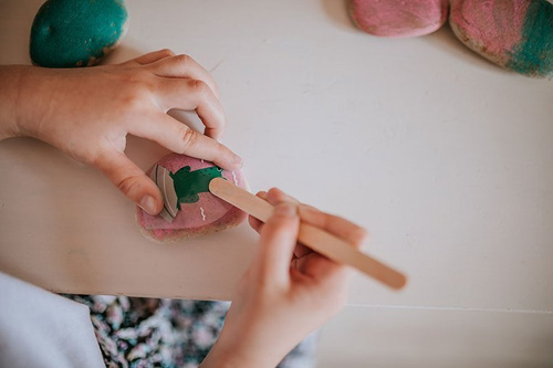 Janod Zestaw kreatywny Kamienie do ozdabiania 6+