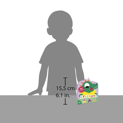 Janod Naklejki 100 szt. Dinozaury 3+