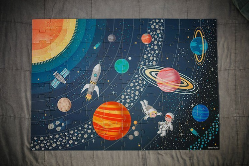 Janod Puzzle edukacyjne Układ słoneczny 100 elementów 5+