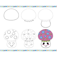 Janod Zestaw kreatywny Rysowanie krok po kroku z brokatowymi markerami 20 rysunków i kolorowanek 6+