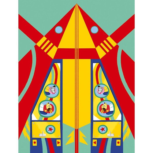 Janod Zestaw kreatywny Papierowe samoloty z wyrzutnią 6+