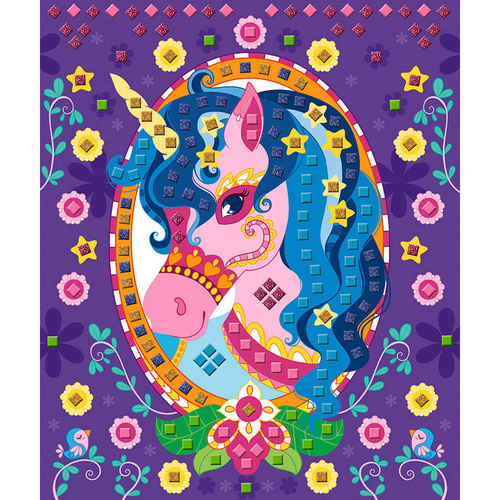 Janod Zestaw artystyczny Mozaika Konie i jednorożce 5+ (stary indeks: J07804)