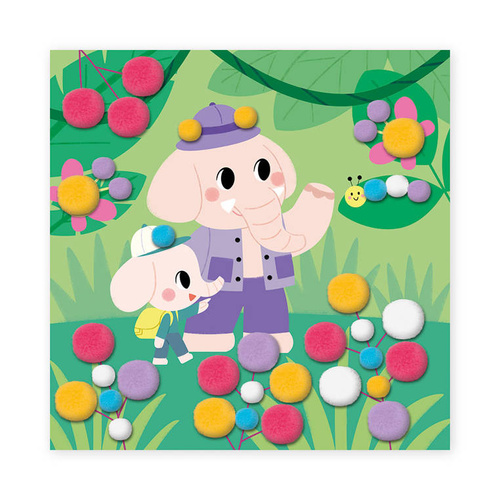 Janod Zestaw kreatywny Pompony My arts & crafts 3+