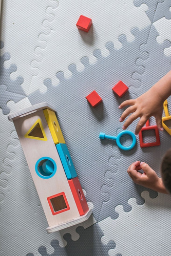 Janod Drewniany sorter z kluczykami Essentiel