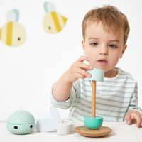 Janod Układanka piramida drewniana Ważka Pure 12 m+