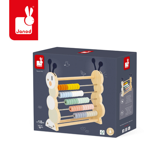 Janod Drewniane liczydlo Gąsienica Sweet Cocoon 18m+