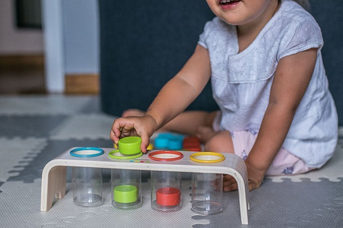 Janod Drewniana układanka Sortowanie kolorów Essentiel