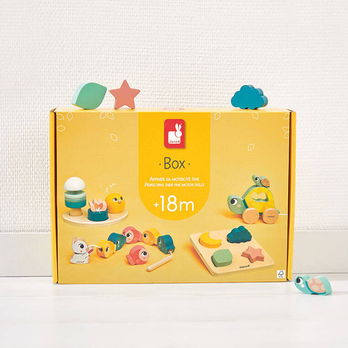 Janod Zestaw zabawek edukacyjnych Box 18 m-cy