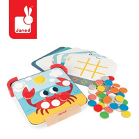 Janod Układanka drewniana magnetyczna z tablicą Uczę się kolorów 