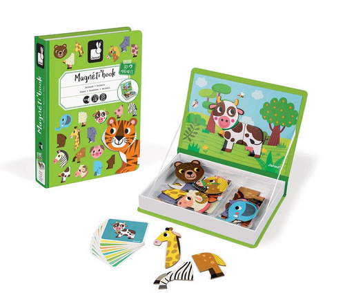 Janod Magnetyczna układanka Zwierzęta Magnetibook