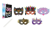 Janod Zestaw kreatywny Do zdrapywania Maski karnawałowe 5+