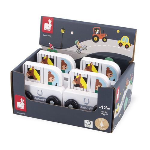 Janod Pojazd Koniowóz Wieś Cross Roads 12m+