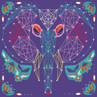 Janod Zestaw kreatywny Przeplatanka 3D String art Zwierzęta 10+