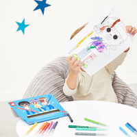 Janod Flamastry pisaki z filcową końcówką 18 kolorów 3+