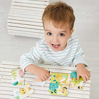 Janod Puzzle progresywne w walizce Zwierzątka Pure 4 układanki – 6, 9, 12 i 16 elementów 2+ Made in France