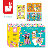 Janod Zestaw artystyczny Pompony Lamy 4+