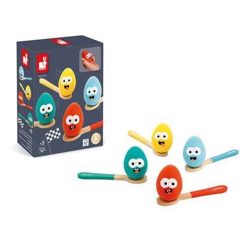 Janod Gra Wyścig z jajkiem i łyżką 3+