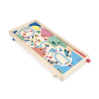 Janod Gra zręcznościowa drewniana Pinball Applepop 5+
