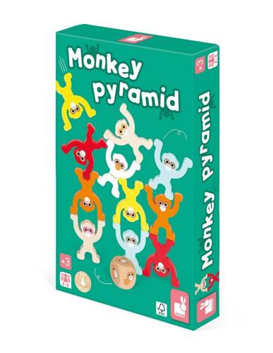 Gra zręcznościowa Małpia piramida 3+, Janod