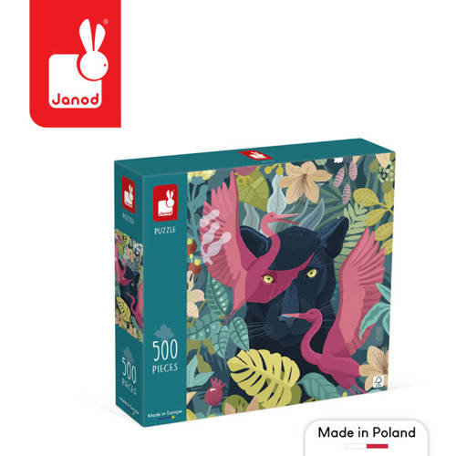 Puzzle artystyczne Mistyczna pantera 500 elementów 8+ Made in Poland, Janod