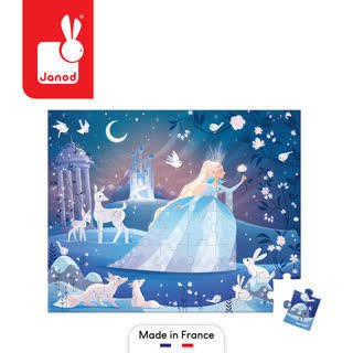 Puzzle w walizce Lodowa magia 54 elementy 5+ Made in France, Janod