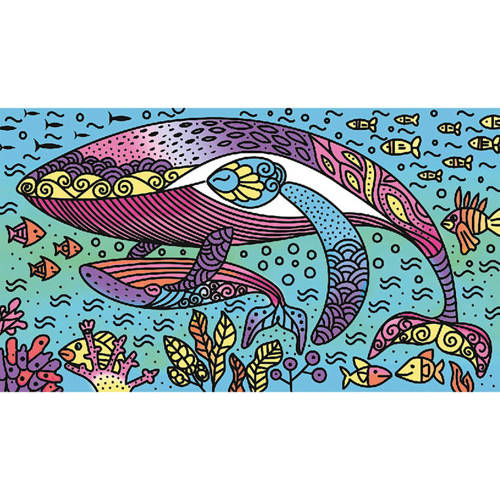 Zestaw kreatywny Magiczne kolorowanki wodne Ocean 7+, Janod